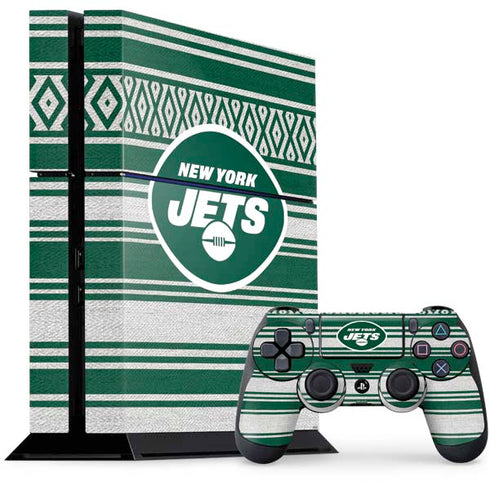 NFL New York Jets Trailblazer PS4 Console and Controller Bundle Skin