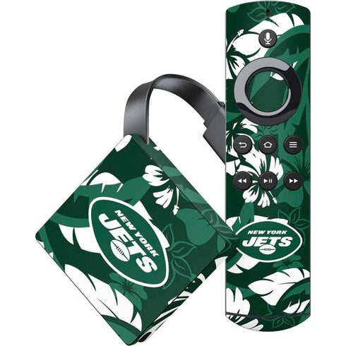NFL New York Jets Tropical Print Amazon Fire TV Skin