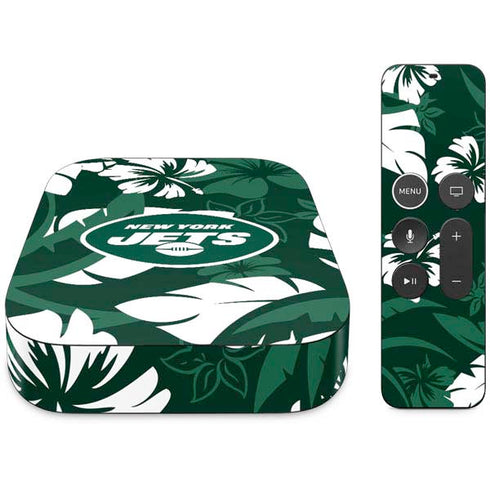 NFL New York Jets Tropical Print Apple TV Skin