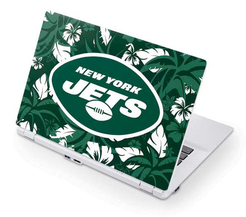 NFL New York Jets Tropical Print Acer Chromebook Skin