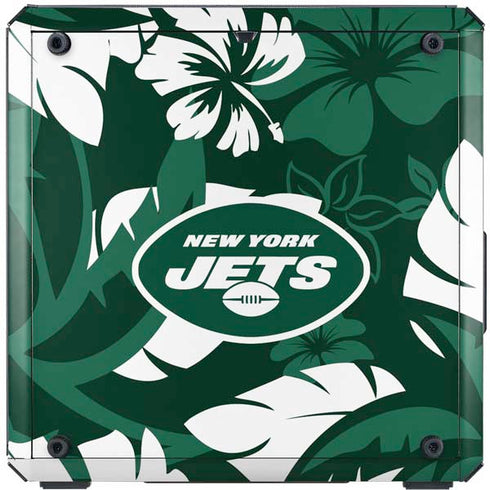 NFL New York Jets Tropical Print Cooler Master MasterBox Q300L Mini Tower Skin