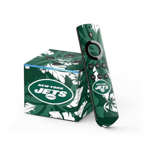NFL New York Jets Tropical Print Fire TV Cube Skin