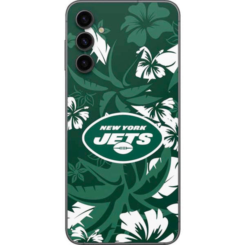 NFL New York Jets Tropical Print Galaxy A14 5G Skin