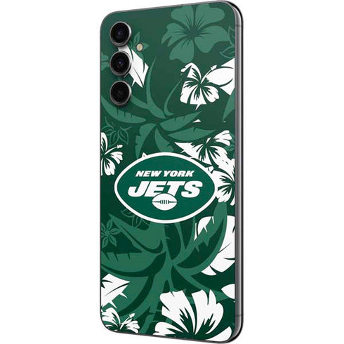 NFL New York Jets Tropical Print Galaxy A14 5G Skin