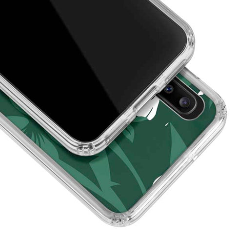 NFL New York Jets Tropical Print Galaxy A20 Clear Case