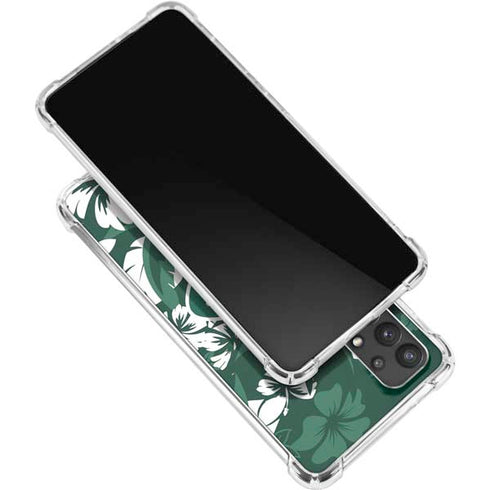 NFL New York Jets Tropical Print Galaxy A32 5G Clear Case