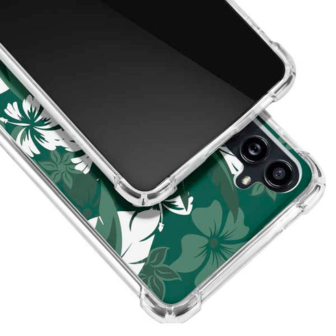 NFL New York Jets Tropical Print Galaxy A54 5G Clear Case