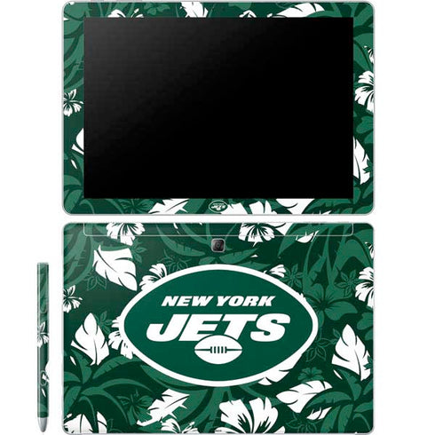 NFL New York Jets Tropical Print Galaxy Book 12in Skin