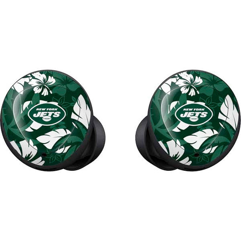 NFL New York Jets Tropical Print Galaxy Buds Skin