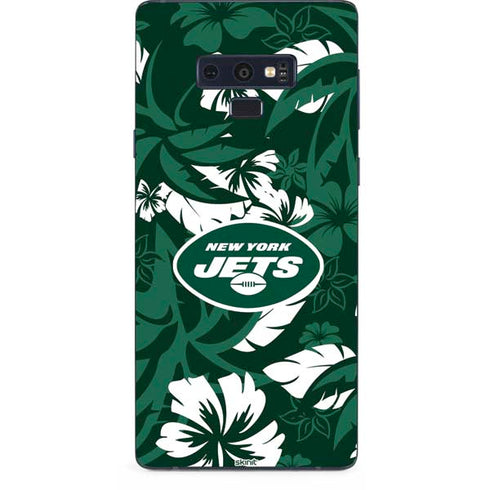 NFL New York Jets Tropical Print Galaxy Note 9 Skin