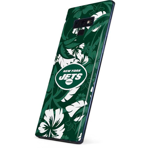 NFL New York Jets Tropical Print Galaxy Note 9 Skin