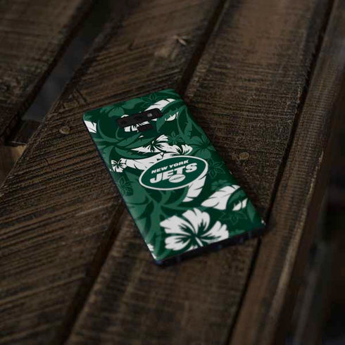 NFL New York Jets Tropical Print Galaxy Note 9 Skin
