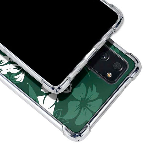 NFL New York Jets Tropical Print Galaxy S20 FE Clear Case