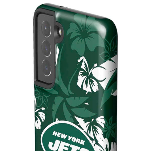 NFL New York Jets Tropical Print Galaxy S21 5G Pro Case