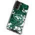 NFL New York Jets Tropical Print Galaxy S21 FE Clear Case