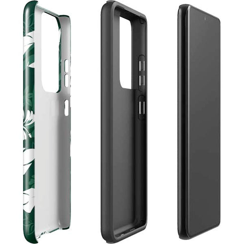 NFL New York Jets Tropical Print Galaxy S21 Ultra 5G Pro Case