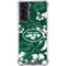 NFL New York Jets Tropical Print Galaxy S22 Clear Case