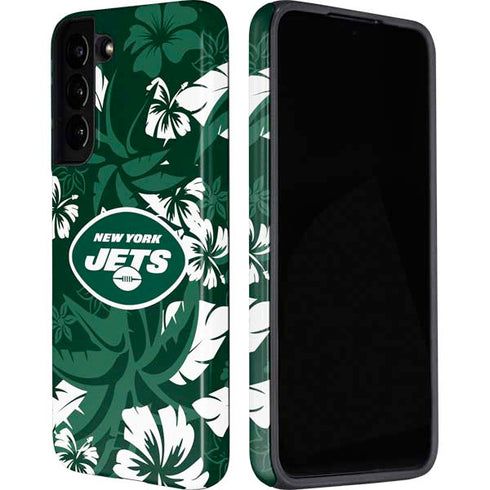 NFL New York Jets Tropical Print Galaxy S22 Pro Case