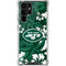 NFL New York Jets Tropical Print Galaxy S22 Ultra Clear Case