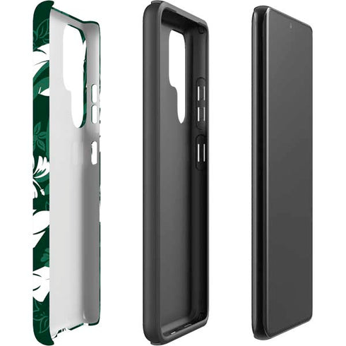 NFL New York Jets Tropical Print Galaxy S22 Ultra Pro Case