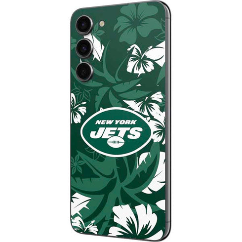 NFL New York Jets Tropical Print Galaxy S23 Plus Skin
