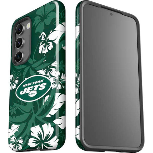 NFL New York Jets Tropical Print Galaxy S23 Pro Case