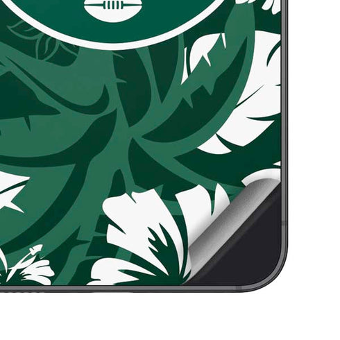 NFL New York Jets Tropical Print Galaxy S23 Skin