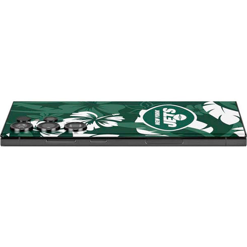 NFL New York Jets Tropical Print Galaxy S23 Ultra Skin