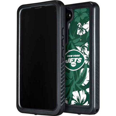 NFL New York Jets Tropical Print Galaxy S23 Waterproof Case