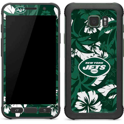NFL New York Jets Tropical Print Galaxy S7 Active Skin