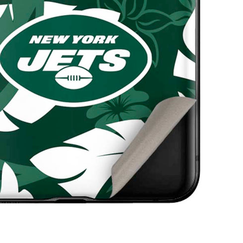 NFL New York Jets Tropical Print Galaxy Z Flip Skin