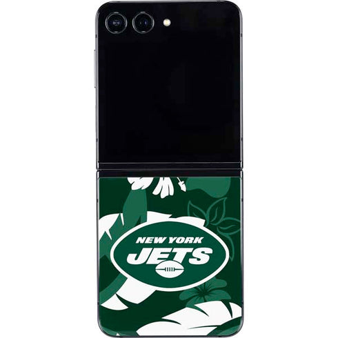 NFL New York Jets Tropical Print Galaxy Z Flip5 5G Skin
