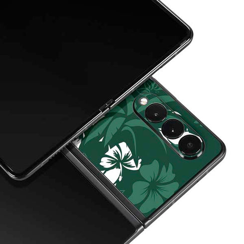 NFL New York Jets Tropical Print Galaxy Z Fold3 5G Skin