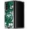NFL New York Jets Tropical Print Galaxy Z Fold4 5G Clear Case