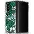 NFL New York Jets Tropical Print Galaxy Z Fold4 5G Clear Case