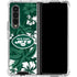 NFL New York Jets Tropical Print Galaxy Z Fold4 5G Clear Case
