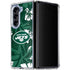 NFL New York Jets Tropical Print Galaxy Z Fold5 5G Clear Case