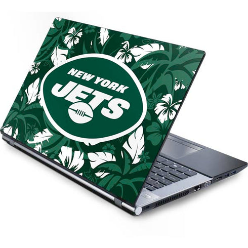 NFL New York Jets Tropical Print Generic Laptop Skin