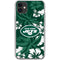 NFL New York Jets Tropical Print iPhone 11 Clear Case