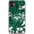 NFL New York Jets Tropical Print iPhone 11 Clear Case