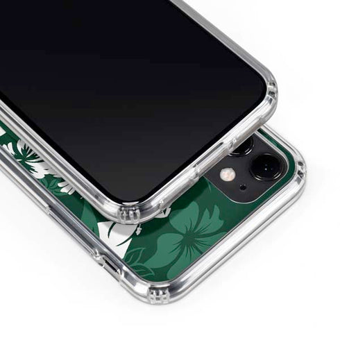 NFL New York Jets Tropical Print iPhone 11 Clear Case