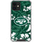 NFL New York Jets Tropical Print iPhone 12 Clear Case