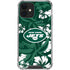 NFL New York Jets Tropical Print iPhone 12 Clear Case