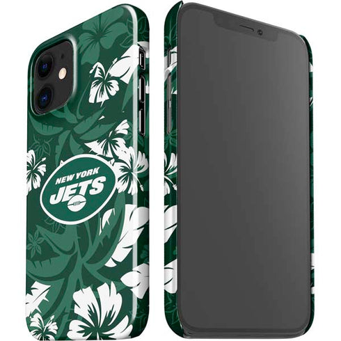 NFL New York Jets Tropical Print iPhone 12 Mini Lite Case