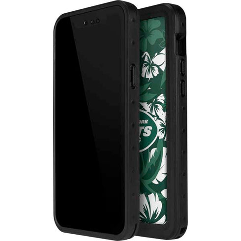 NFL New York Jets Tropical Print iPhone 12 Mini Waterproof Case