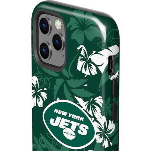 NFL New York Jets Tropical Print iPhone 12 Pro Impact Case