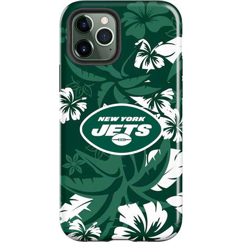 NFL New York Jets Tropical Print iPhone 12 Pro Max Impact Case