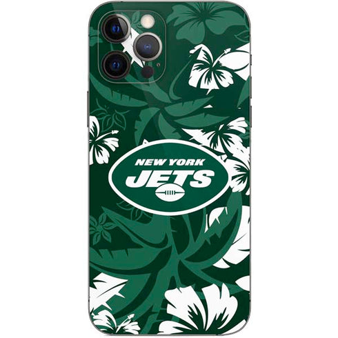 NFL New York Jets Tropical Print iPhone 12 Pro Skin