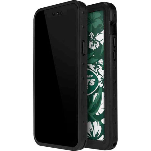 NFL New York Jets Tropical Print iPhone 12 Waterproof Case