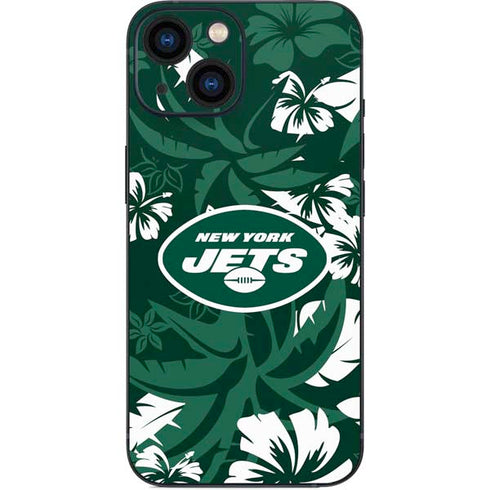 NFL New York Jets Tropical Print iPhone 13 Mini Skin